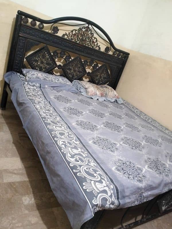 Double bed with mattress 6/  6½ 6