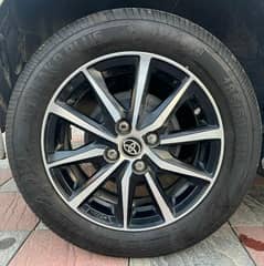 Toyota yaris rims and tyres