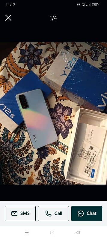 vivo y12s 10/10condition with box and charger Noo Any signal falt 0