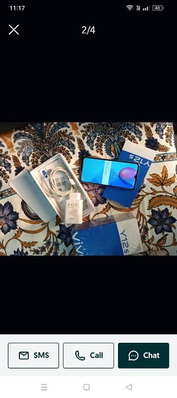 vivo y12s 10/10condition with box and charger Noo Any signal falt 1