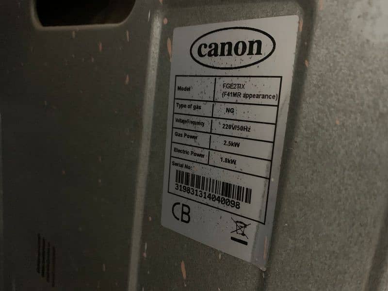 Canon Oven | Electric and Gas 1