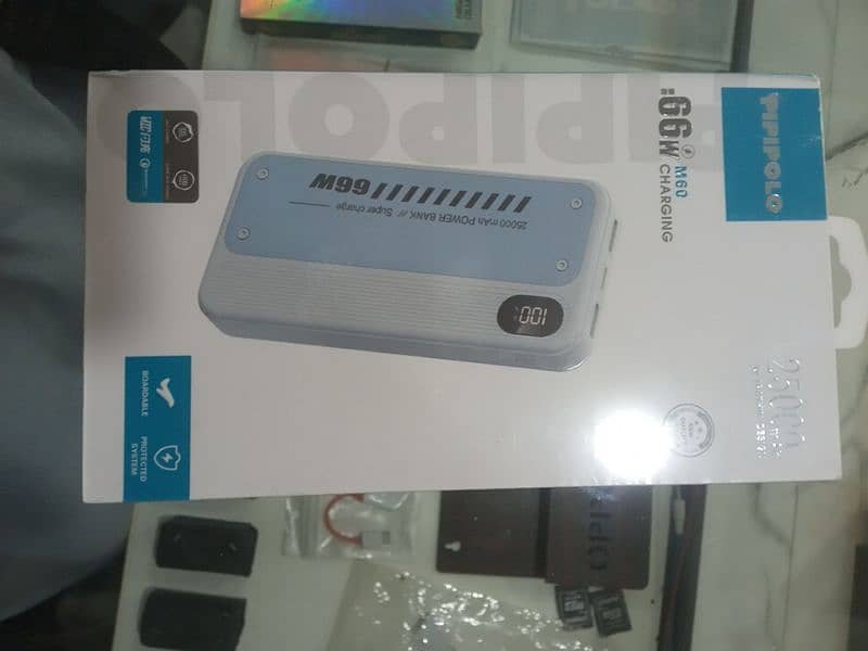 Emergency Power Bank 25000mah upto 66w 0