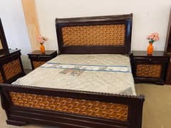 king size full set new bed full wood