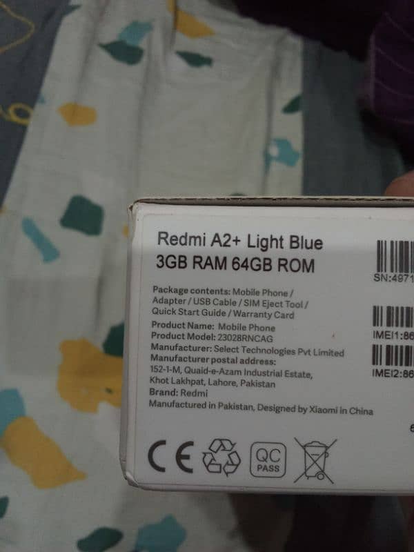 Redmi A2+ Plus with box PTA Approved 7