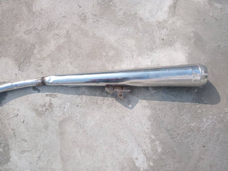 Suzuki GS 150 Exhaust with Honda 125 Cilancer 2