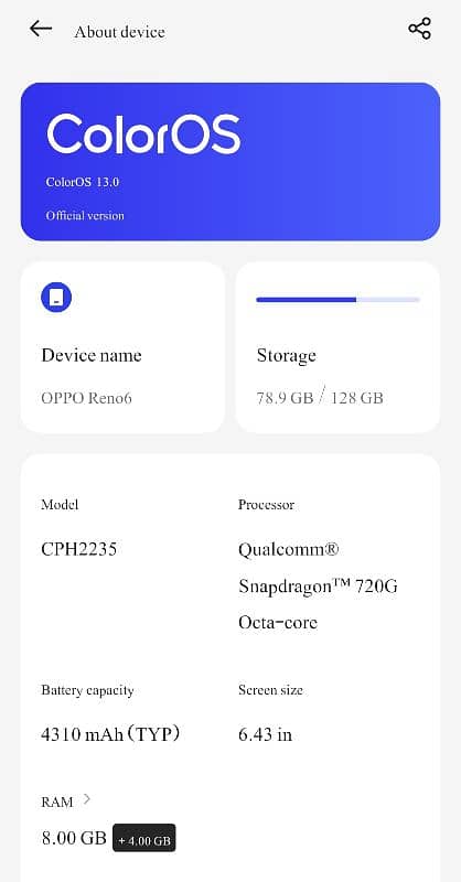 oppo Reno 6 4G=03005057182 call/WhatsApp 1