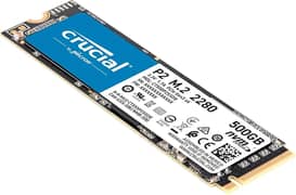 Crucial P2 500GB 3D NAND NVMe PCIe M. 2 Up to 2400MB/s - CT500P2SSD8