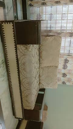 7 seater sofa with wooden chinyoti swing for sale