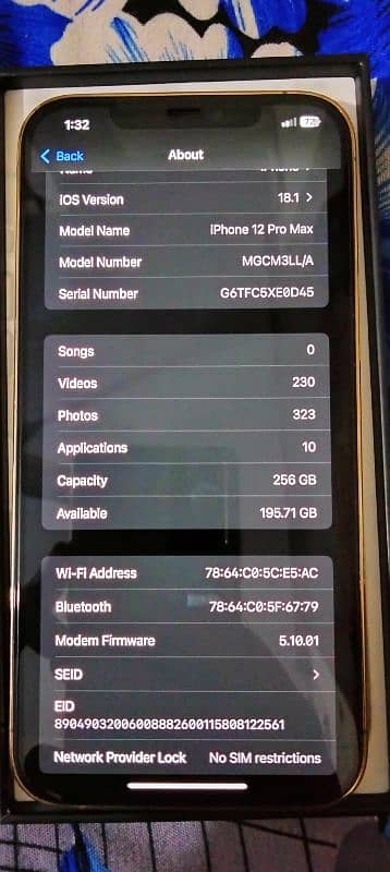 iphone 12 pro max 256GB PTA Approved 6