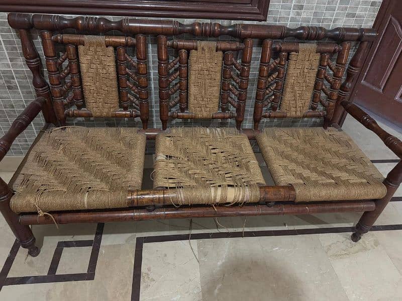 8 seater wooden sofa set 3