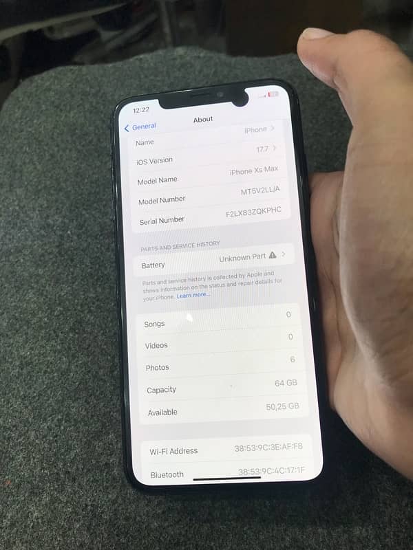 iPhone XS Max non pta 7