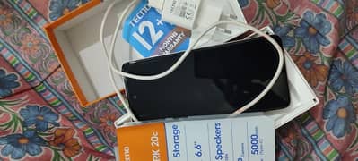 Tecno spark 20c 4+4gb 128gb new mobile 10/10