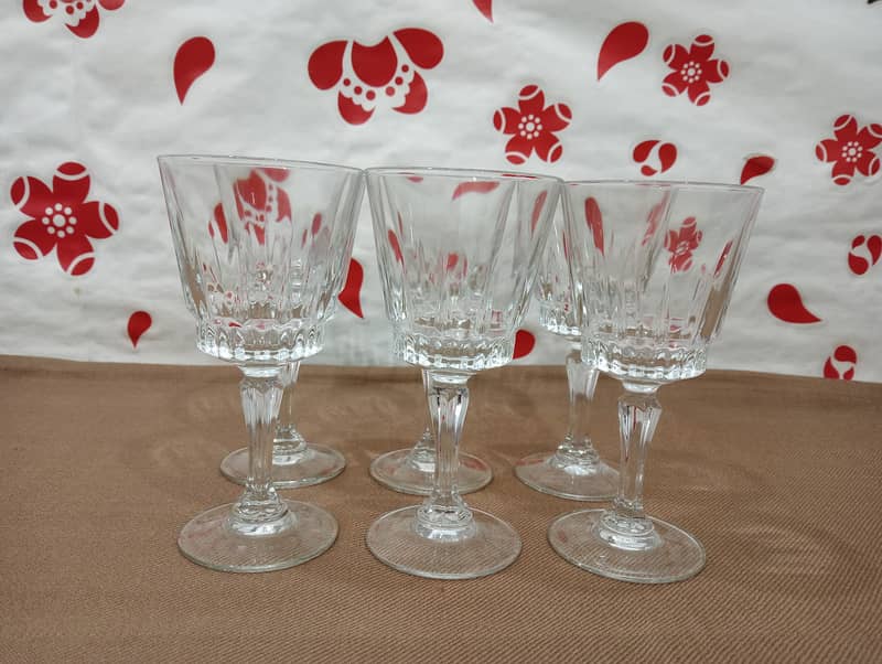 Italian Crystal Juice Glasses Made in France 5