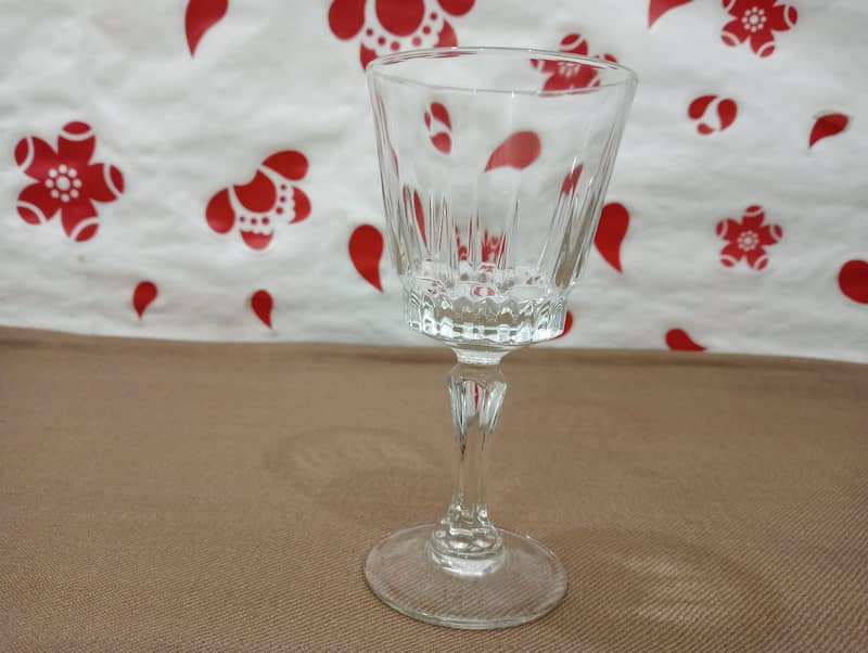 Italian Crystal Juice Glasses Made in France 8