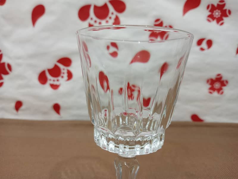 Italian Crystal Juice Glasses Made in France 9