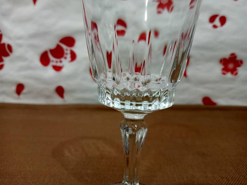 Italian Crystal Juice Glasses Made in France 10