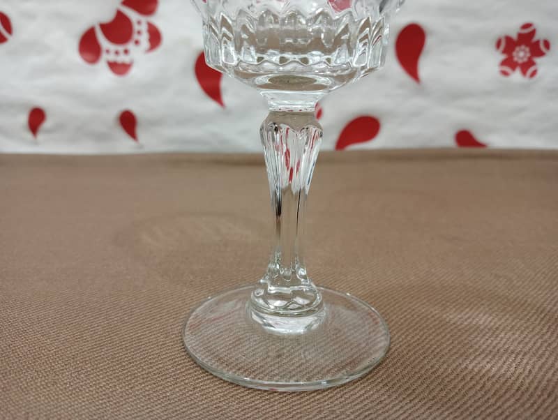 Italian Crystal Juice Glasses Made in France 11