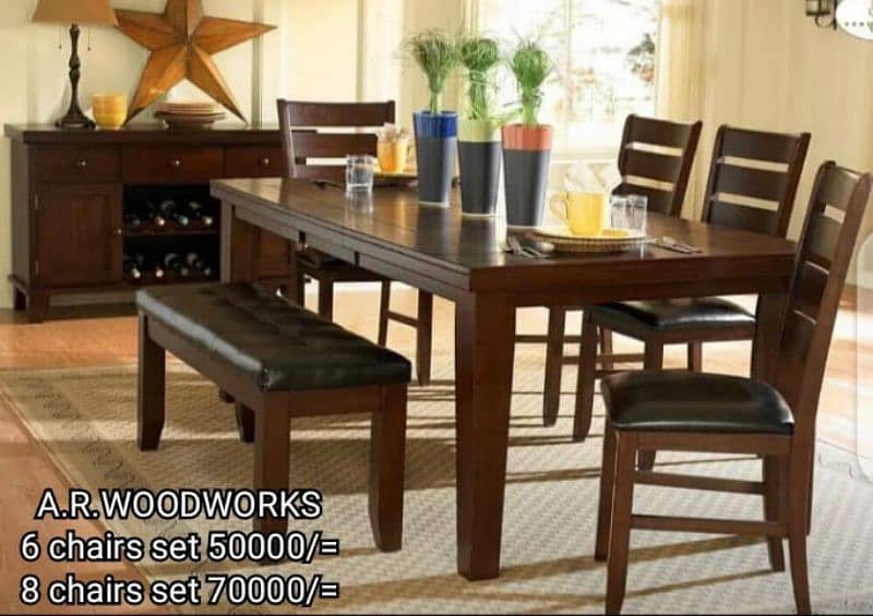 DINING TABLE /SOFA CHAIRS /DINING CHAIRS 2