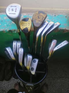 Golf sticks and bag