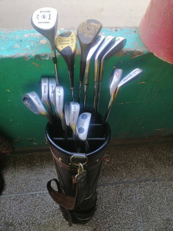 Golf sticks and bag 1