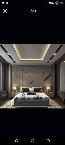 False Ceiling,Gypsum Board, 3D Wallpaper,Pvc Wallpanel,Vinyle Floor 0