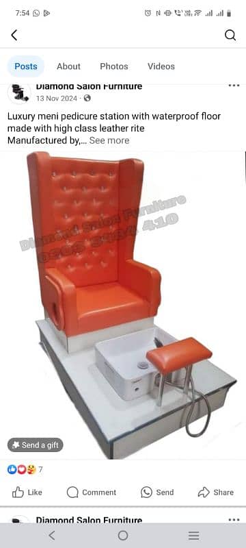 Brand new salon/parlor chairs furniture, hair wash, massage beds 12