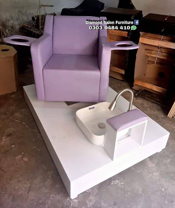 Brand new salon/parlor chairs furniture, massage beds, hair wash units 13