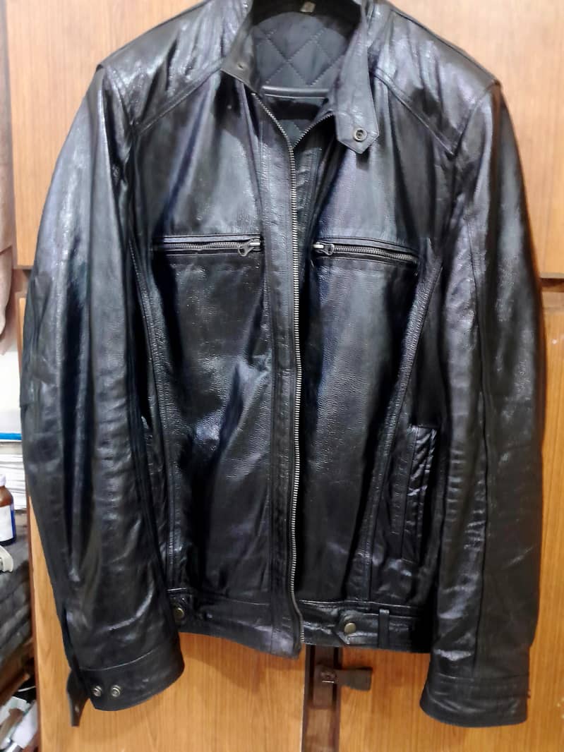 Large size Branded Original leather jacket for sale with Rs. 6000 0