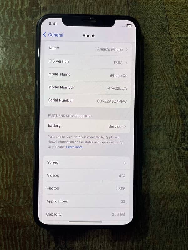 Apple iPhone XS 256gb gold PTA 2