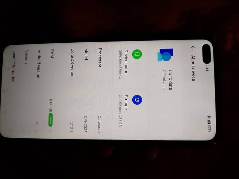 Oppo Reno 3 Pro 8gb 256gb 03172549435 0