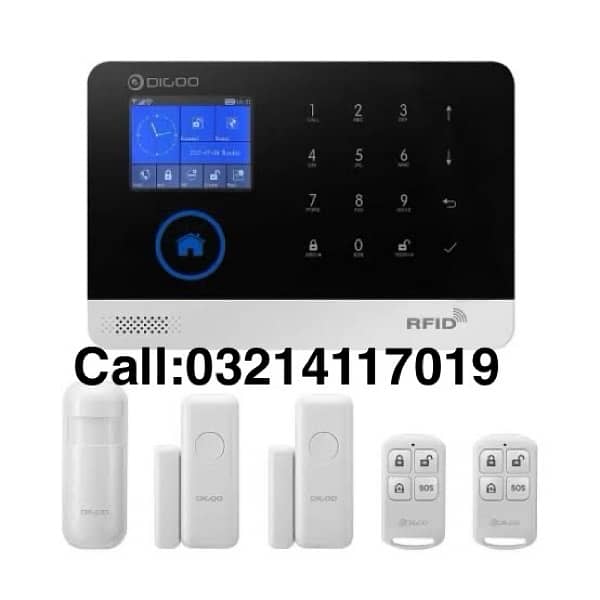 home Security Bug GSM alarm system Wifi Motion door sensor Remote app 0