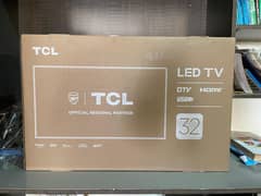 TCL 32" LED TV (Box pack unopened)