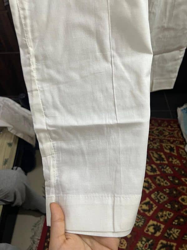 plain white and plain black new cotton suits ( pajama Qameez ] 8