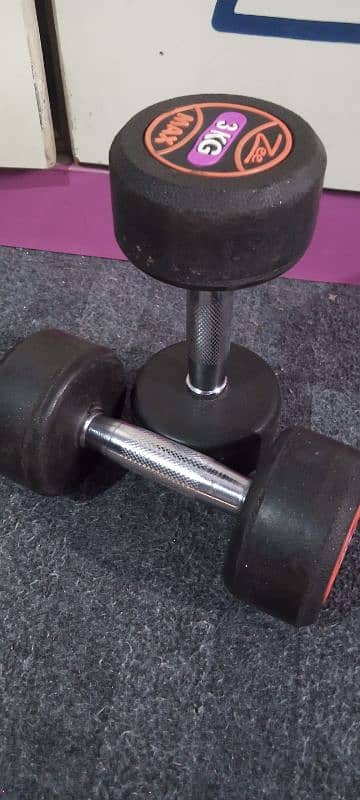 ZeeMax 3kg dumbbells (pair of dumbbells) 2