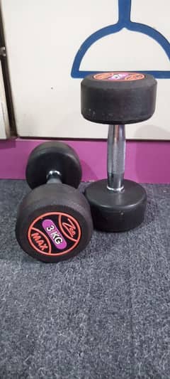 ZeeMax 3kg dumbbells (pair of dumbbells)