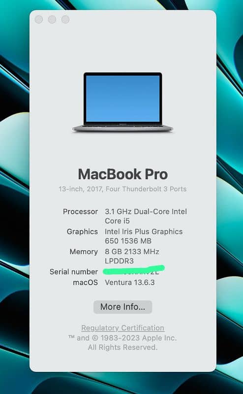 Macbook Pro 2017 1