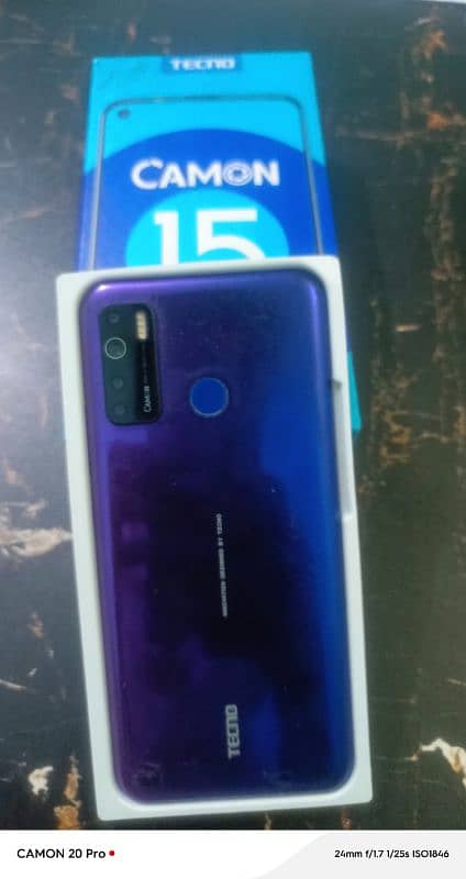 Tecno Camon 15 4/64  8/10 condition 1st handed used 4