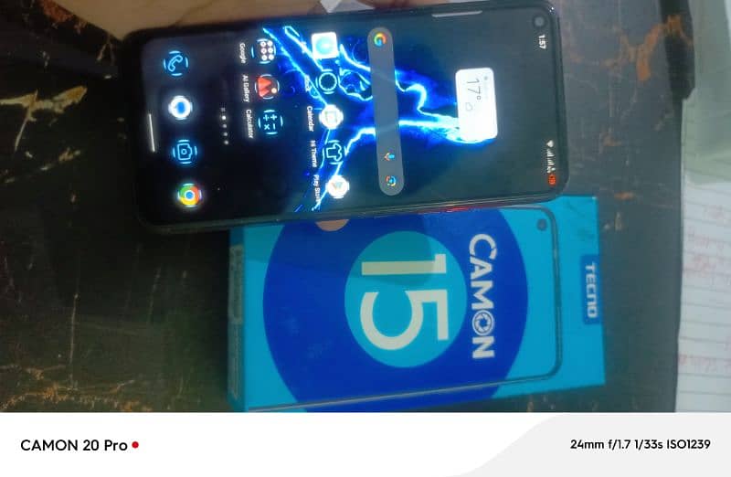 Tecno Camon 15 4/64  8/10 condition 1st handed used 6