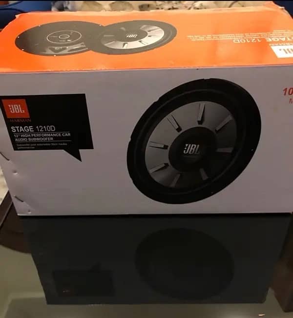 JBL woofer and amplifier 1