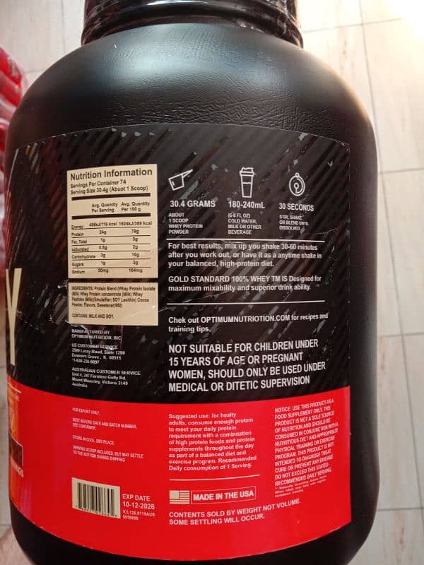 Gold Standards whey Protein 100 original 0