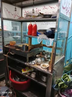 burger/shawarma stall | stainless steel