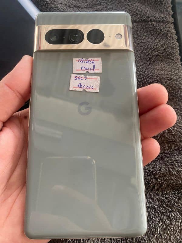 Google pixel 7 pro 5G 12/256Gb Dual Sim PTA approved 1