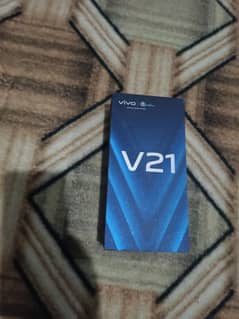 vivo v21 for sale condition 10/9 box and charger Sath hai