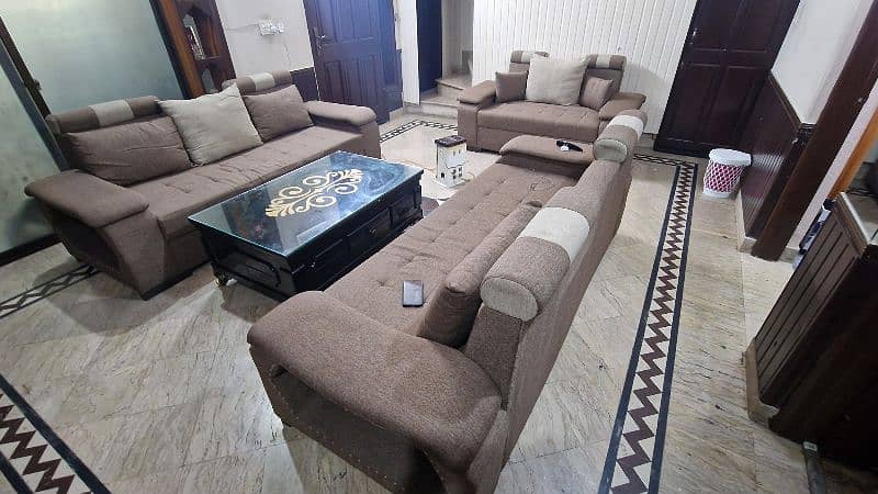 9 seater modern sofa set with table 3