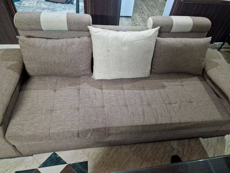 9 seater modern sofa set with table 6