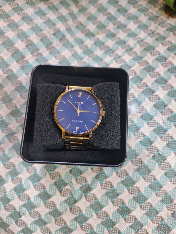 Casio  original Golden slim watch just like New 2