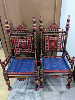 Chinioti original chairs. Pair