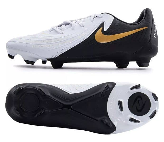 Nike Men Phantom GX II Academy FG/MG Cleat White Soccer Boot Spike 3