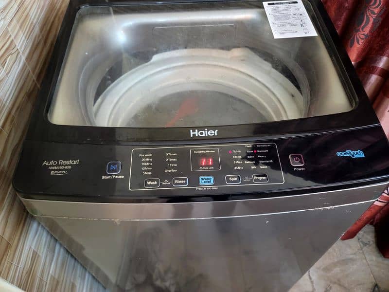 haier full autmatic machine in warranty 15kg 2