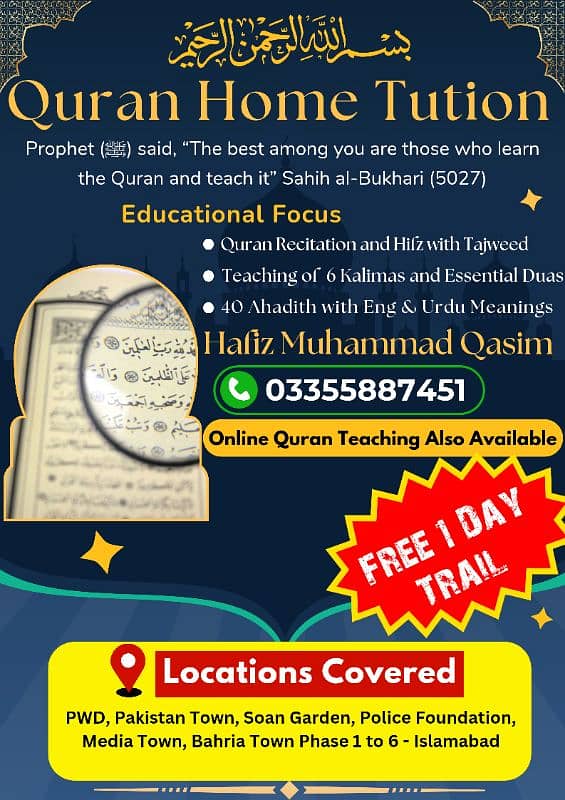 Online and Home Quran Tution 1